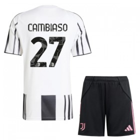 Juventus Cambiaso 27 Børn Hjemme 2025-26 - Fodboldtrøjer (S/S)